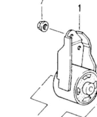 Bearing bracket, position 1 of Porsche catalogue illustration 307-00