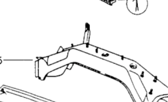 Rear axle cross member, position 5 of Porsche catalogue illustration 801-25